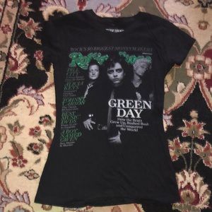 Black short sleeve Green Day shirt